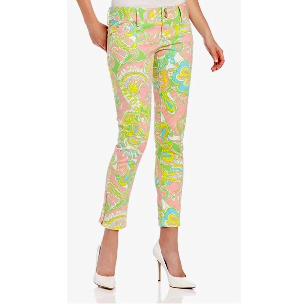 Lilly Pulitzer multi colored Skinny jean size 2